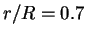 $r/R=0.7$